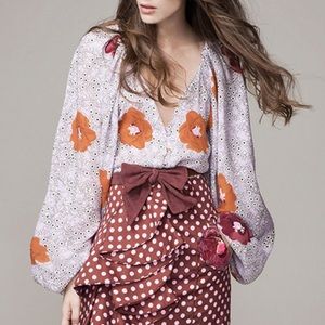 Johanna Ortiz Floral Blouse